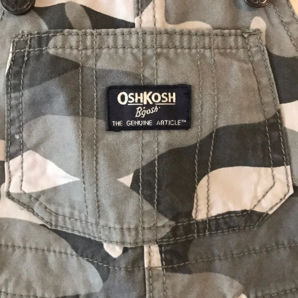 NWT Oshkosh B’Gosh Camo Short-Overalls